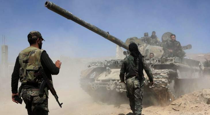 النشرة:مسلحون استأنفوا هجومهم على مواقع الجيش السوري بريف حماة الشمالي