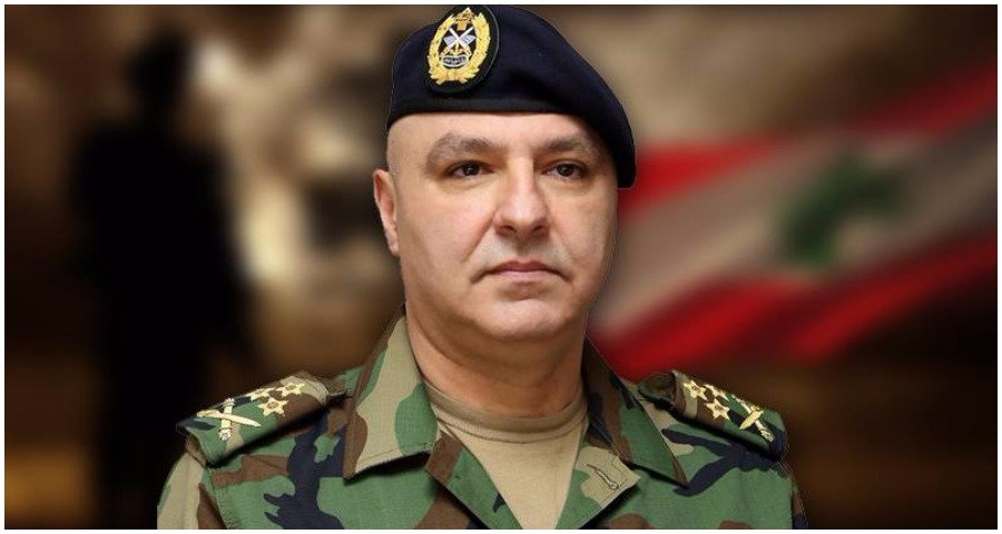 قائد الجيش اجتمع مع الوفد المُكلّف التفاوض لترسيم الحدود البحرية